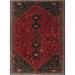 Semi-Antique Harley Red/Ivory Rug - 7'9" x 10'6"