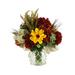 Primrue Hydrangea, Rudbeckia & Heather Mixed Floral Arrangement in Vase Silk/Plastic | 22 H x 25 W x 25 D in | Wayfair