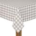 Wide Width BUFFALO CHECK TABLECLOTHS by LINTEX LINENS in Sand (Size 60" W 84" L)