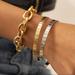 Free People Jewelry | Multi Layered Bracelets Gold/Silver | Color: Gold/Red/Silver | Size: Os