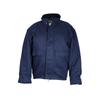 MCR Safety B3NX2 Flame Resistant Insulated Bomber Jacket Modacrylic Quilted Lining 88percent Cotton 12percent Nylon Navy Blue 2X B3NX2