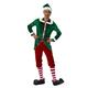 Elf Costume for Men Women, Christmas Santa Claus Costume Fancy Dress Deluxe Santa Suit with Hat for Cosplay Masquerade Dress Up Party Performance (Man, Large)