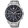 CASIO Herren Chronograph Solar Uhr mit Edelstahl Armband EFS-S510D-1AVUEF, Silber