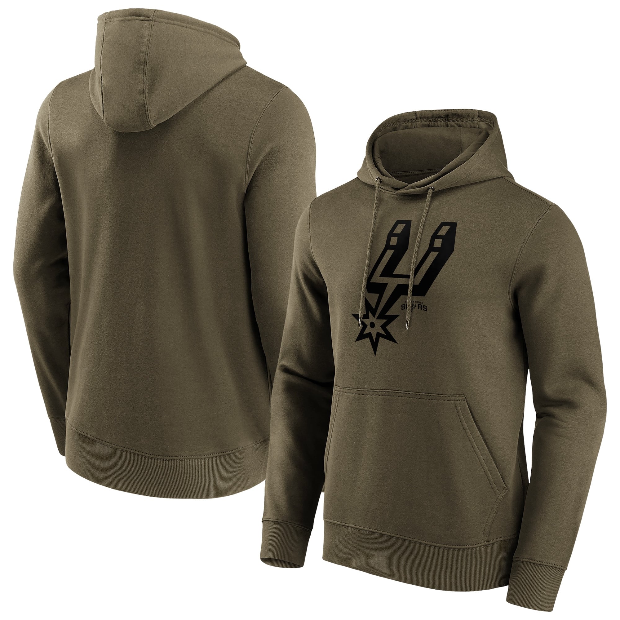 San Antonio Spurs Fanatics Branded Fashion Preferred Logo Hoodie - Herren