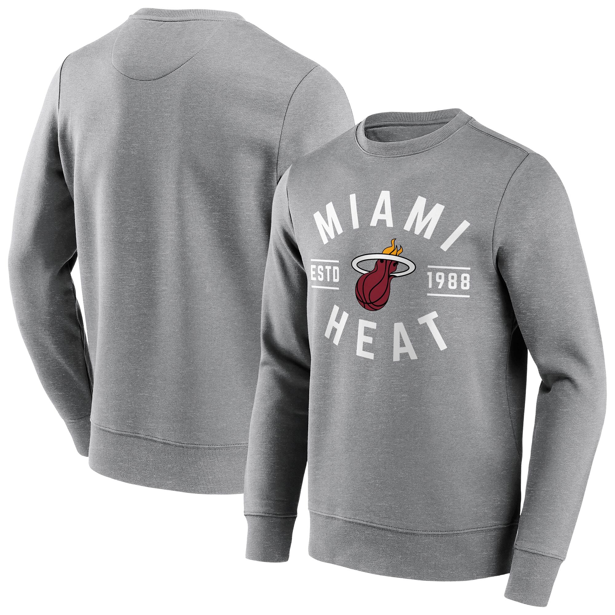 Miami Heat – True Classic Grafik-Sweatshirt mit Rundhalsausschnitt – Herren