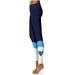 Women's Navy Maine Black Bears Plus Size Color Block Yoga Leggings