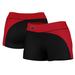 Women's Black/Crimson Central Washington Wildcats Curve Side Shorties