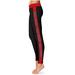Women's Black/Red Ball State Cardinals Side Stripe Yoga Leggings