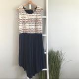 Anthropologie Dresses | Anthropologie | Dolan Sabado Aztec Jersey Dress | Color: Blue/Cream | Size: L