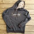 Levi's Jackets & Coats | Levi's Dark Charcoal Grey Sherpa Lined Hooded Full Zip Jacket S | Color: Gray | Size: S