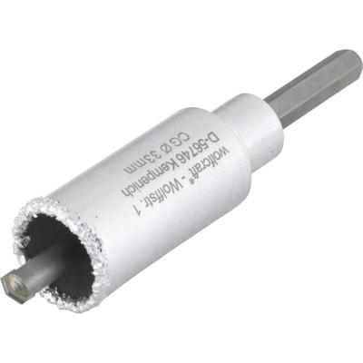 Bohrkranz ø 33 mm Hartmetall inkl. Schaft und Bohrer Bohrkranz - Wolfcraft Image