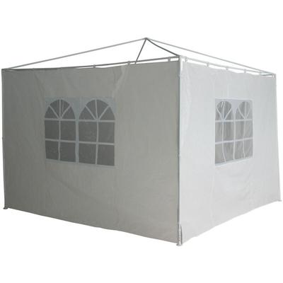 Trendline - Seitenteile für Pavillon 3x3 m weiß 2 Stk Klettverschluss Gartenzelt Image