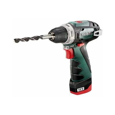 Akku-Bohrschrauber PowerMaxx bs 2x 2,0 Ah und Ladegerät im Koffer - Metabo