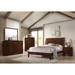 Crawley Rich Merlot 5-piece Panel Bedroom Set with 2 Nightstands