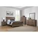 Branson Weathered Oak 2-piece Sleigh Bedroom Set with Nightstand