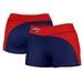 Women's Navy/Red Southern Indiana Screaming Eagles Plus Size Curve Side Shorts