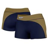 Women's Navy/Gold Akron Zips Plus Size Curve Side Shorts