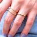 Brandy Melville Jewelry | Brandy Melville Gold Set Of Three Unique Ring Bands | Color: Gold | Size: 3/4" (2 Cm) Diameter
