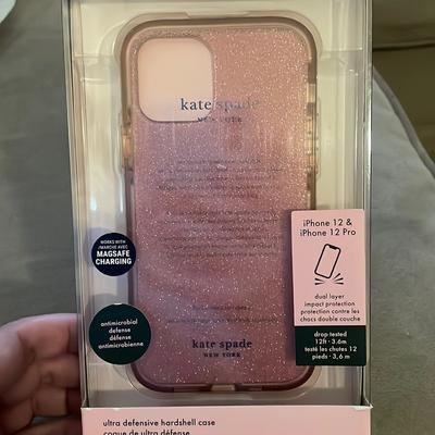 Kate Spade Cell Phones & Accessories | Kate Spade Pink Glitter Iphone 12/12 Pro Case New | Color: Pink | Size: 12/12 Pro