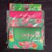 Lilly Pulitzer Other | Lilly Pulitzer New Stadium Gift Set, Green Bean Small Garden Games | Color: Green/Pink | Size: Seat 16”X16”, Blanket 54”X66”