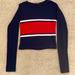 Brandy Melville Tops | Brandy Melville Navy/Red/White Striped Long Sleeve Top | Color: Blue/Red | Size: Xs