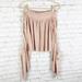 Free People Sweaters | Free People Off Shoulder Sweater | Color: Pink | Size: S