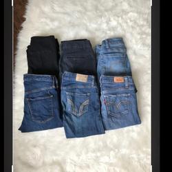 Levi's Jeans | Denim Jeans Bundle Lot | Color: Black/Blue | Size: 0