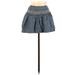 Old Navy Casual A-Line Skirt Mini: Blue Solid Bottoms - Women's Size Medium