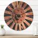 East Urban Home Country Wagon Wheel Wall Clock Solid Wood in Brown | 16 H x 16 W x 1 D in | Wayfair D87ABA1CE082459FBEBBAA75A944A674