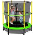 Vanvuson Trampoline for Kids, 4.5FT Indoor & Outdoor, Kids Trampoline with Enclosure Safety Net, Small for Toddler