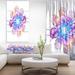 East Urban Home Perfect Fractal Flower In Multi Colors - Multipanel Floral Metal Wall Art Metal | 48 H x 28 W x 1 D in | Wayfair