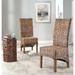 Bayou Breeze Montelongo 18"H Rattan Side Chair Set Of 2 Upholstered/Wicker/Rattan in Brown | 43 H x 19 W x 21 D in | Wayfair