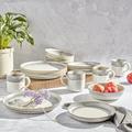 Tabletops Gallery Hudson 16Pc Dinnerware Set Ceramic/Earthenware/Stoneware in Blue/Gray/White | Wayfair TTU-M6775-EC