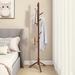 Rebrilliant Adosinda Solid Wood 8 - Hook Freestanding Coat Rack Wood in Brown | 68.9 H x 19.7 W x 19.7 D in | Wayfair