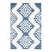 Blue/White 108 x 1.97 in Indoor Area Rug - Foundry Select Baar Southwestern Blue/Ivory Area Rug Polypropylene | 108 W x 1.97 D in | Wayfair