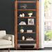 Joss & Main There'se 86" H x 44" W Solid Wood Bookcase Wood in Brown/Orange | 86 H x 44 W x 14 D in | Wayfair 0E769F04A0004ECDA6A3C313B7331570