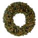 5' Giant Flocked Artificial Christmas Wreath with Lights - Green - 60