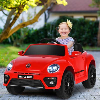 Costway 12V Kids Ride On Car Licensed Volkswagen Beetle w/ Remote - See details