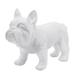 Sagebrook Home Neutral 12" Ceramic Bulldog Figurine Contemporary White Decorative Dog Sculpture - 13" x 6" x 10"