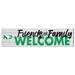 White North Dakota 10'' x 40'' Friends & Family Welcome Sign