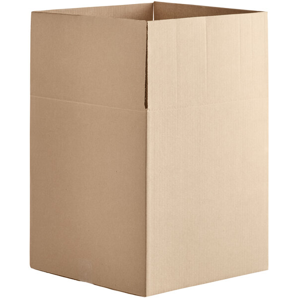 Lavex 25" x 25" x 25" Kraft Corrugated RSC Shipping Box - 10/Case