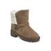 Women's Faux Suede 1.5" Heel With Berber Back Boot by GaaHuu in Tan (Size 7 M)