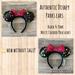 Disney Accessories | Authentic Disney Park Ears: Black & Multi Colored Polk A Dot Sequence | Color: Black/Pink | Size: Os