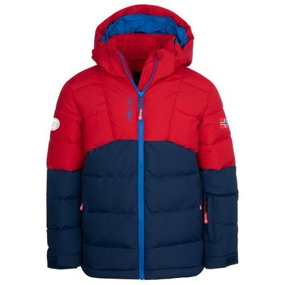Trollkids - Kid's Gryllefjord Jacket - Winterjacke Gr 128 blau/rot
