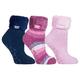 HEAT HOLDERS Womens Fluffy Slipper Bed Socks with Grips 3 Pair Multipack | Ladies Warm Fleece Lined Non Slip Socks | Winter Gifts for Her (UK 4-7, Pack 3, numeric_4)