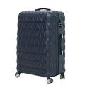 CMY 28 Inch Large Hard Shell Lightweight ABS 4 Dual Spinner Wheels Business Trip Trolley Case Suitcase Hold Check in Luggage 3 Digit Combination Lock (Navy, 28 inches)