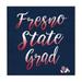 Navy Fresno State Bulldogs 10'' x Grad Plaque