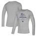 Men's adidas Heathered Gray Fresno State Bulldogs Team Creator Long Sleeve Performance T-Shirt