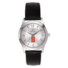 Women's Silver Syracuse Orange Leather Watch