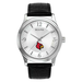 Men's Silver Louisville Cardinals Leather Watch